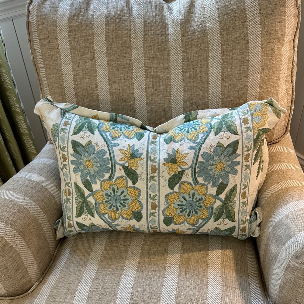 Schumacher designer throw pillow